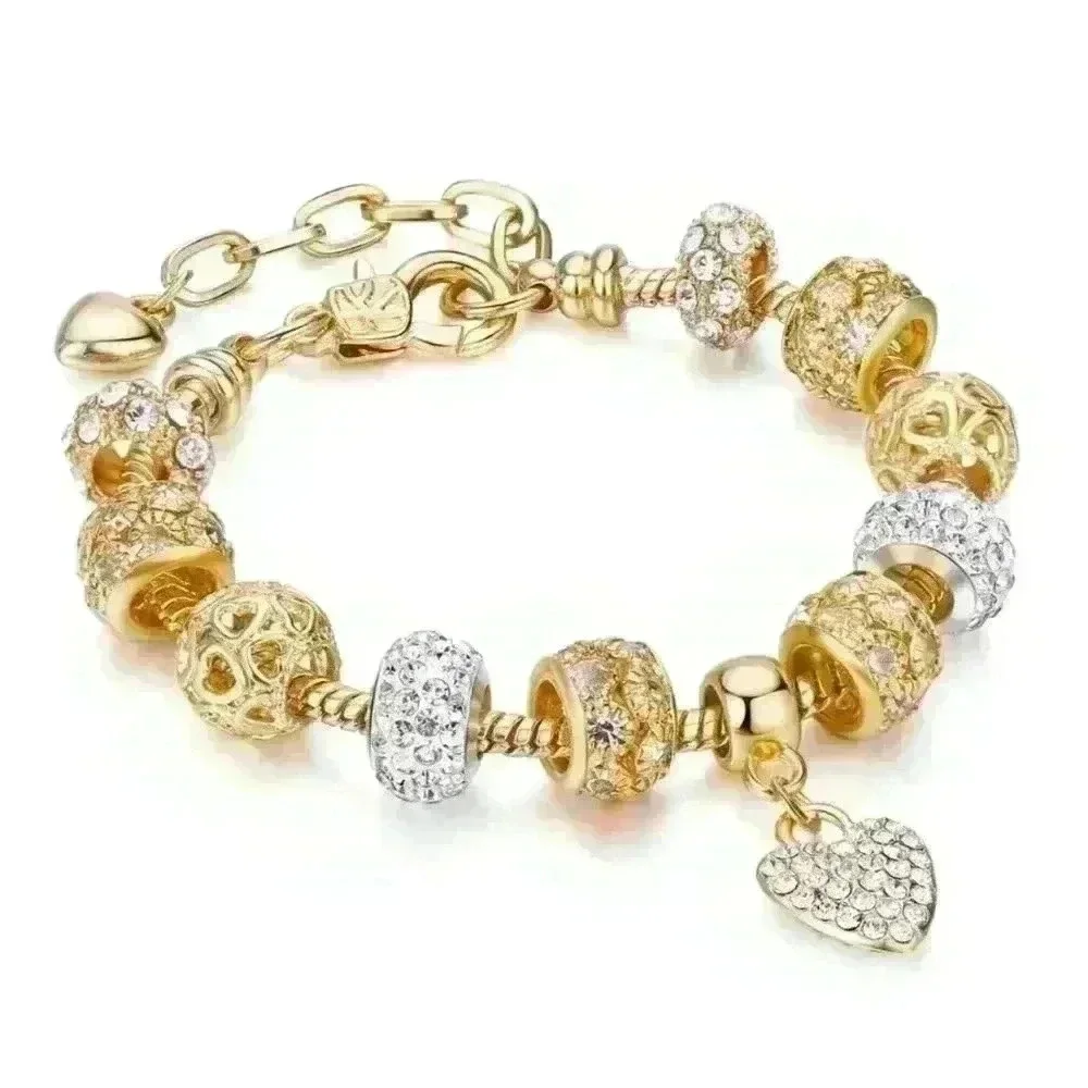 Goldie Heart Charm Bracelet